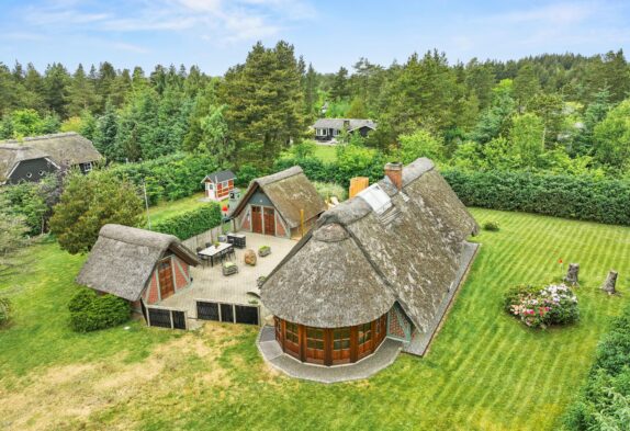 Kinderfreundliches Reetdachhaus mit Sauna und Badetonne