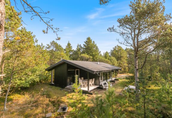 Sommerhusperle med brændeovn på skøn naturgrund