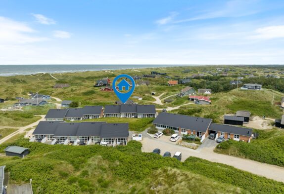 Appartment med 100 m til stranden og 1 hund tilladt
