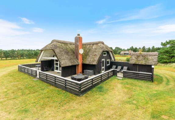Gemütliches Reetdachhaus mit Sauna auf riesigem Grundstück