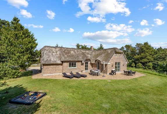 Schönes Reetdach Ferienhaus mit Sauna und Whirlpool – 4 Sterne