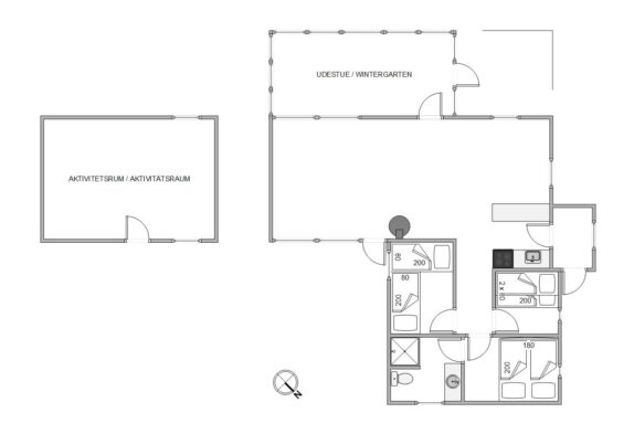 Ferienhaus mit Aktivitätsraum & Kamin auf Rømø