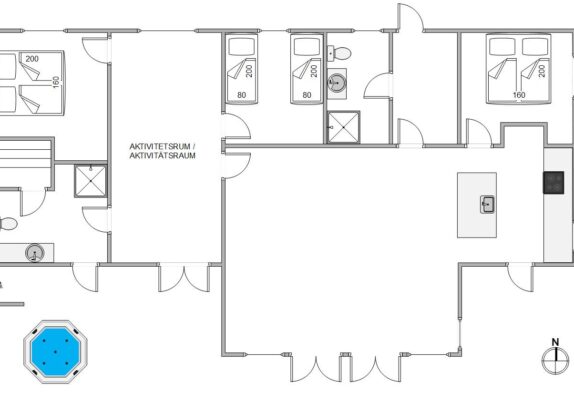 Gemütliches Ferienhaus mit Außenwhirlpool in herrlicher Natur