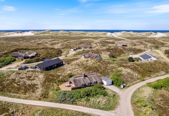 Gemütliches Ferienhaus mit Whirlpool und grosser Terrasse auf einem geschützten Dünengrund