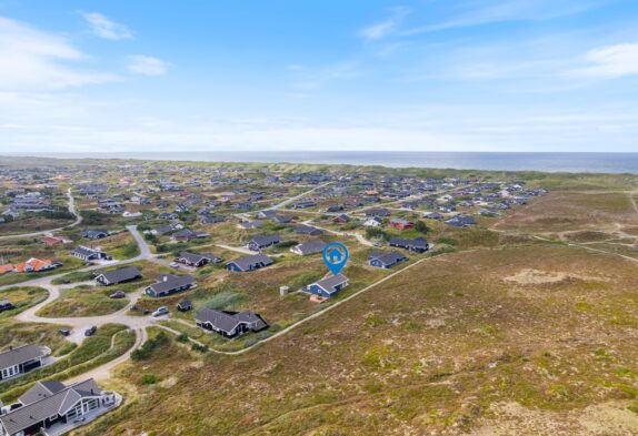 Strandnært feriehus med panoramaudsigt