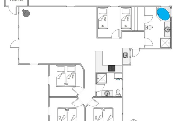 Familienfreundliches Ferienhaus mit Whirlpool, Sauna und Kamin