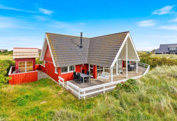 Helles Ferienhaus mit Panoramaaussicht und Außensauna