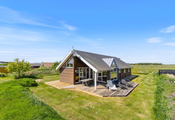 Typisch dänisches Ferienhaus mit Wellness & toller Aussicht