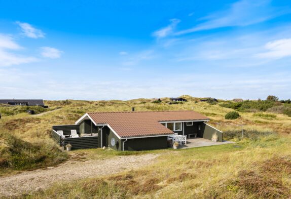 Ferienhaus auf geschütztem Dünengrund, 750 Meter zum Meer