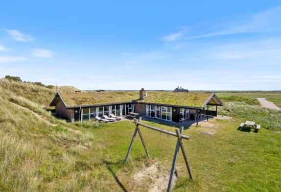 Ferienhaus in den Dünen mit Pool und Panoramaaussicht