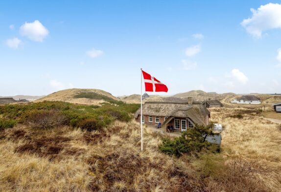 Hyggeligt sommerhus med brændeovn i det naturskønne Houvig