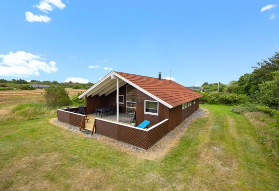 Sommerhus på Lodbjerg Hede med Sauna og brændeovn