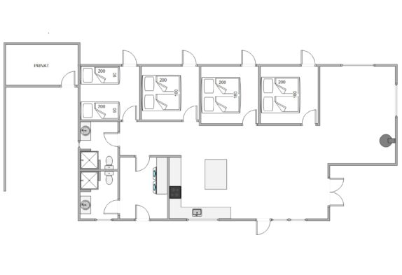 Moderne sommerhus med ladestander
